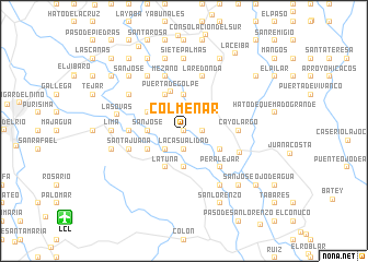 map of Colmenar