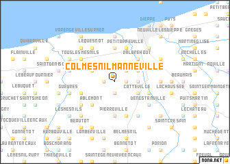 map of Colmesnil-Manneville