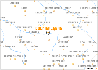 map of Colmier-le-Bas