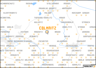 map of Colmnitz