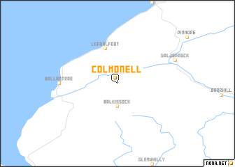 map of Colmonell