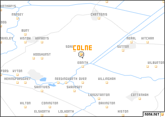 map of Colne