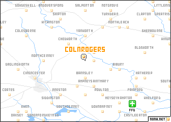 map of Coln Rogers