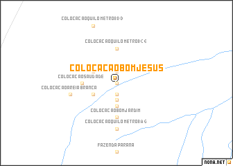 map of Colocação Bom Jesus