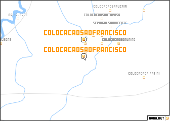 map of Colocação São Francisco