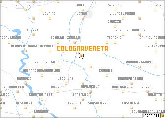 map of Cologna Veneta