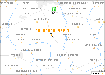 map of Cologno al Serio