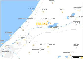 map of Coloma