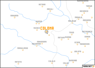 map of Coloma