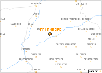 map of Colombara