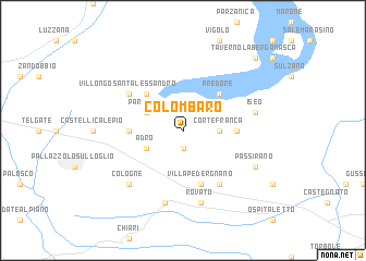 map of Colombaro