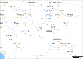 map of Colomba