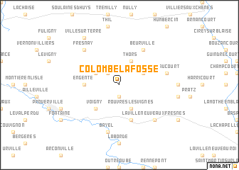 map of Colombé-la-Fosse