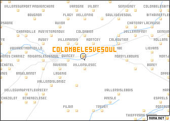 map of Colombe-lès-Vesoul