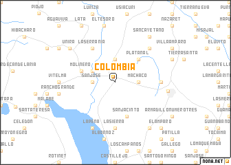 map of Colombia