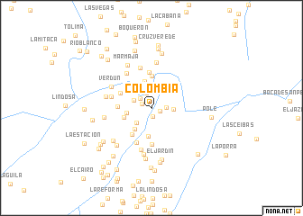 map of Colombia