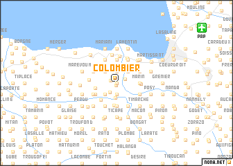 map of Colombier