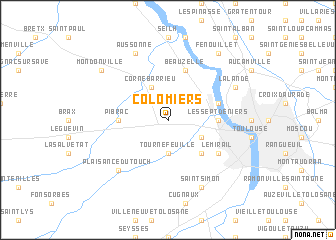 map of Colomiers