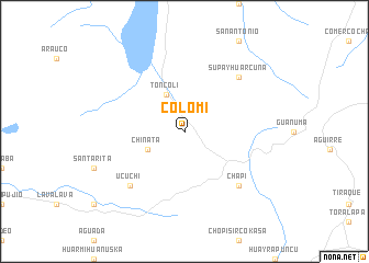 map of Colomi