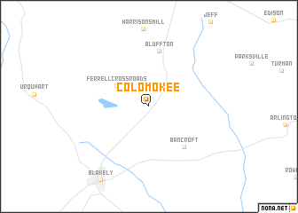 map of Colomokee