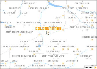 map of Colondannes