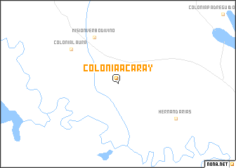 map of Colonia Acaray