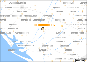 map of Colonia Adela