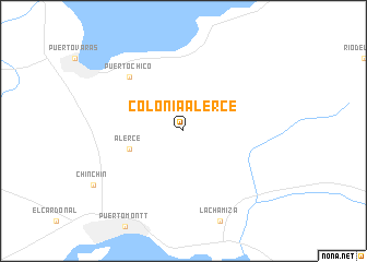 map of Colonia Alerce