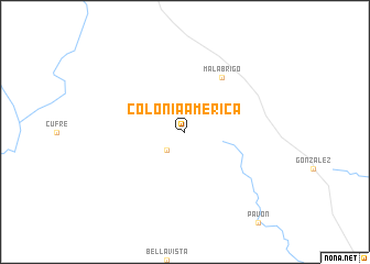 map of Colonia América