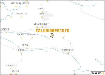 map of Colonia Bercuţa