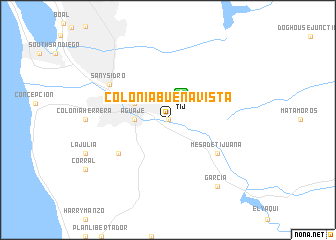 map of Colonia Buena Vista