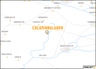 map of Colonia Bulgară