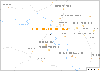 map of Colônia Cachoeira