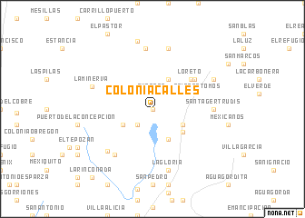 map of Colonia Calles