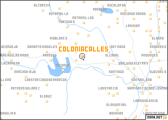 map of Colonia Calles