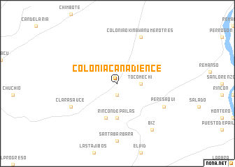 map of Colonia Canadience