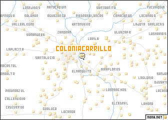 map of Colonia Carrillo