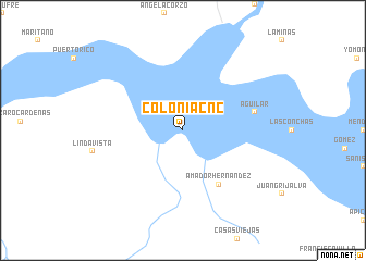 map of Colonia C.N.C