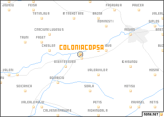 map of Colonia Copşa