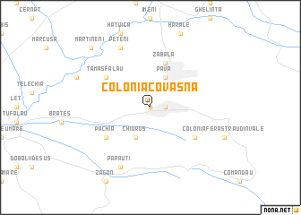 map of Colonia Covasna