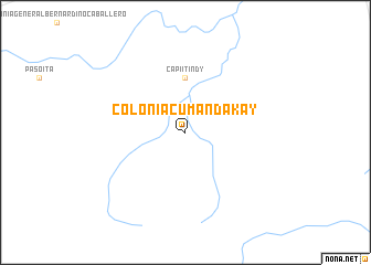 map of Colonia Cumandá Kay