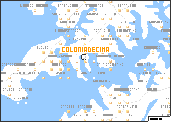 map of Colónia de Cima