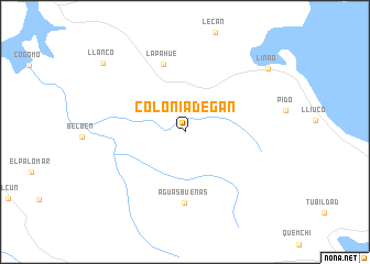 map of Colonia Degán