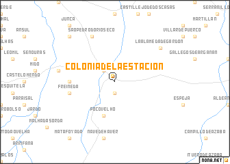 map of Colonia de la Estación