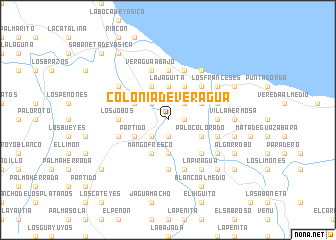 map of Colonia de Veragua