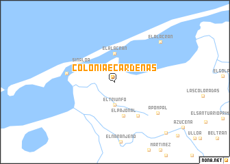 map of Colonia E. Cárdenas