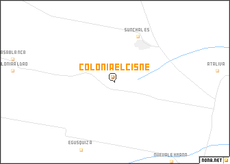 map of Colonia El Cisne