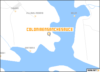 map of Colonia Ensanche Sauce