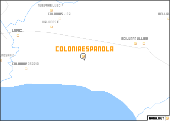 map of Colonia Española