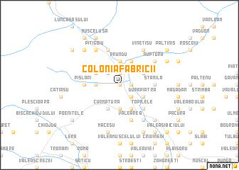 map of Colonia Fabricii